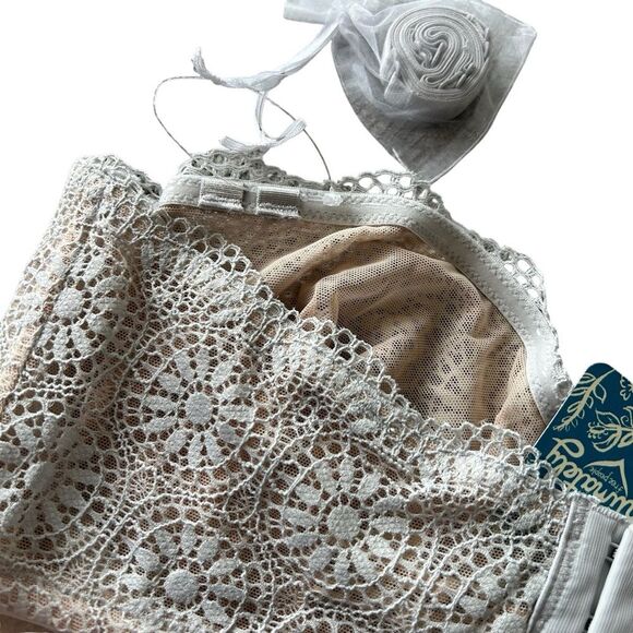 Free People Women’s 36D Starla Underwire Convertible‎ Balconette Bra Lace New - Picture 12 of 12